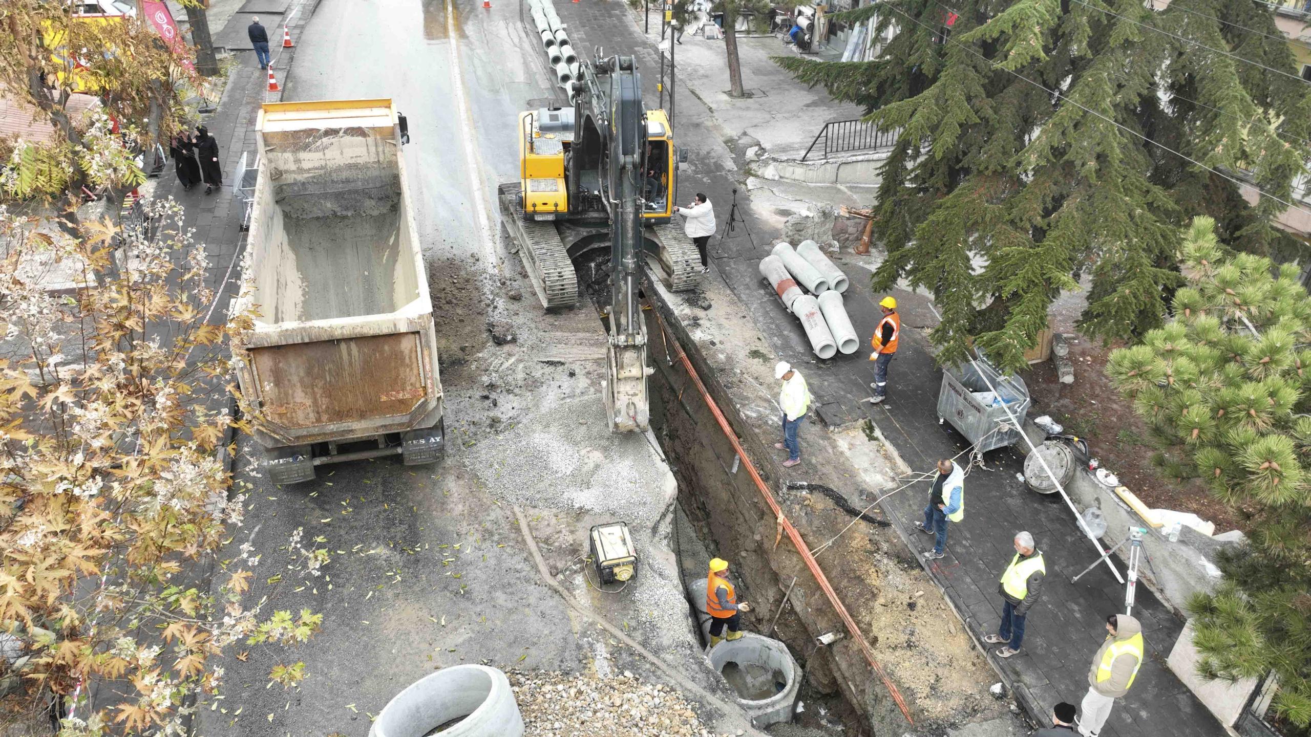 Keçiören Sanatoryum’da atık su hattı yenilendi